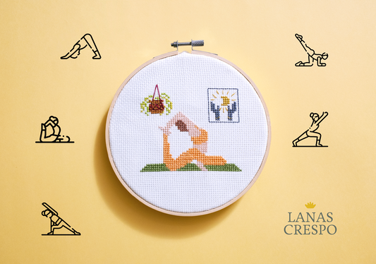 Rajakapotasana Cross Stitch Pattern