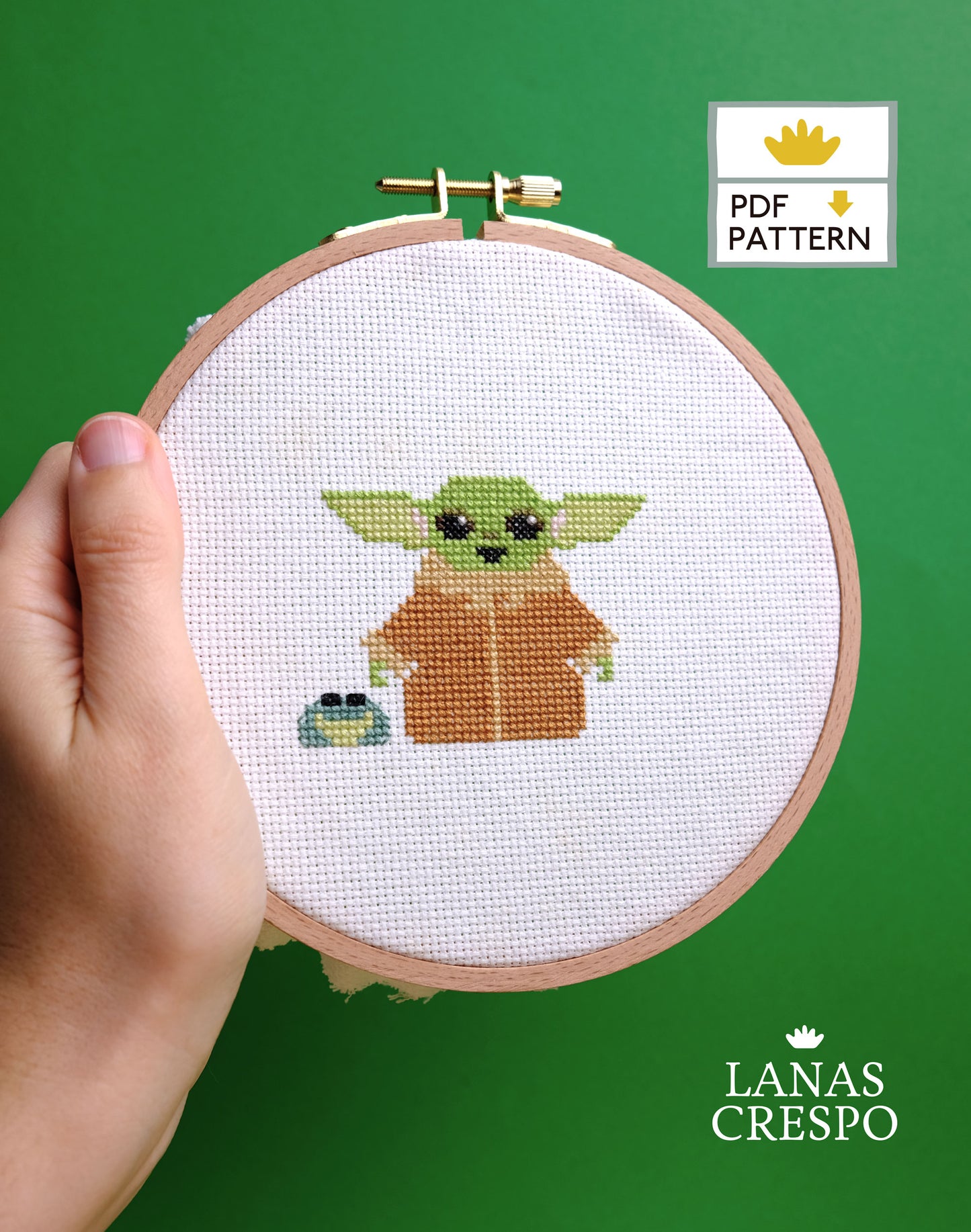 Baby Alien Cross Stitch Pattern