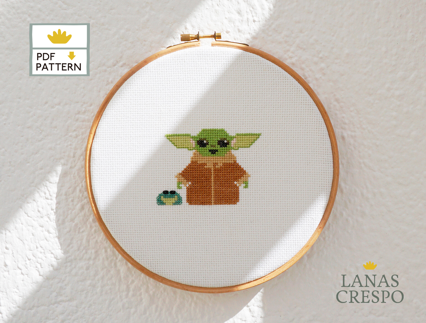 Baby Alien Cross Stitch Pattern