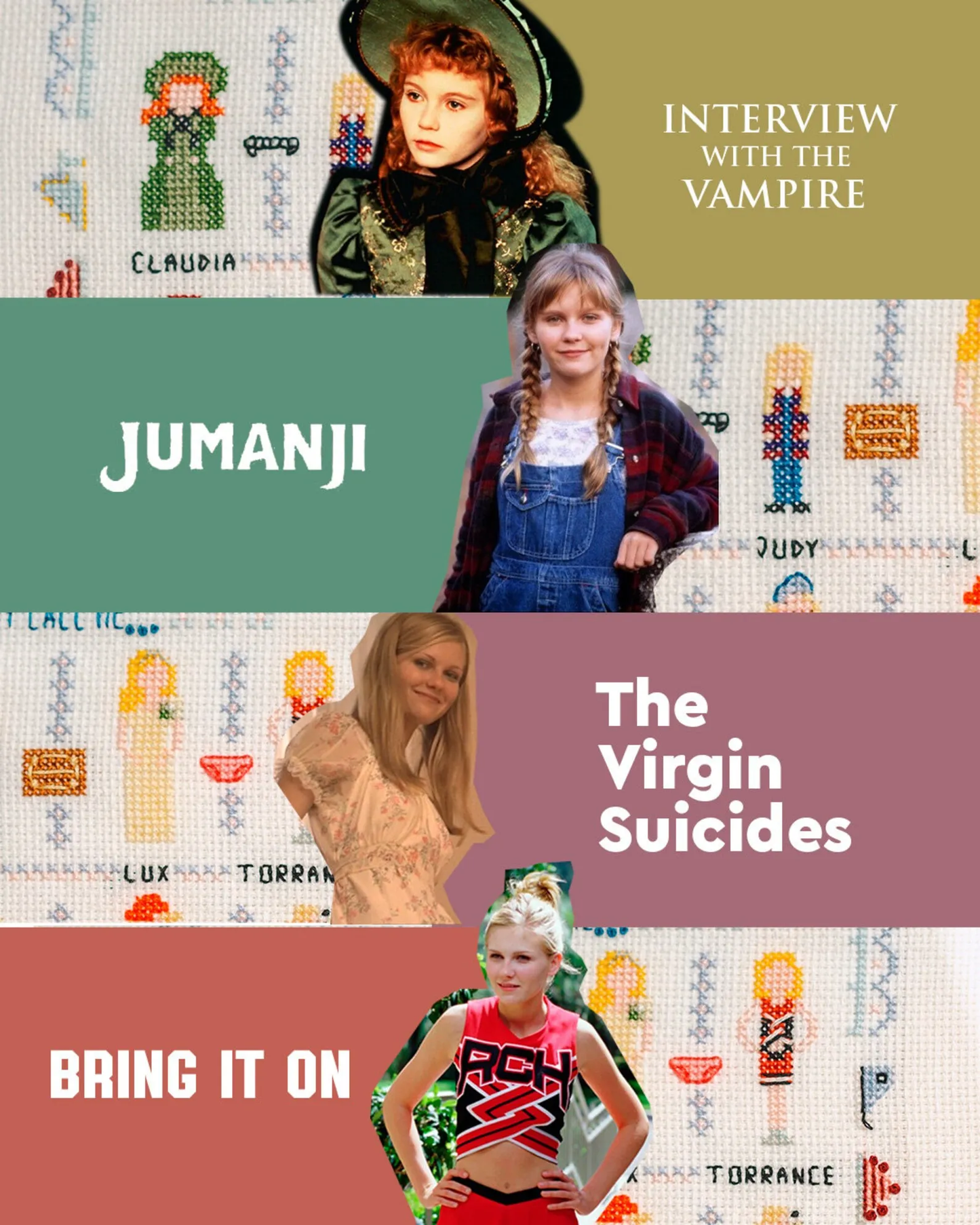 Kirsten Dunst Movies Cross Stitch Pattern - PDF
