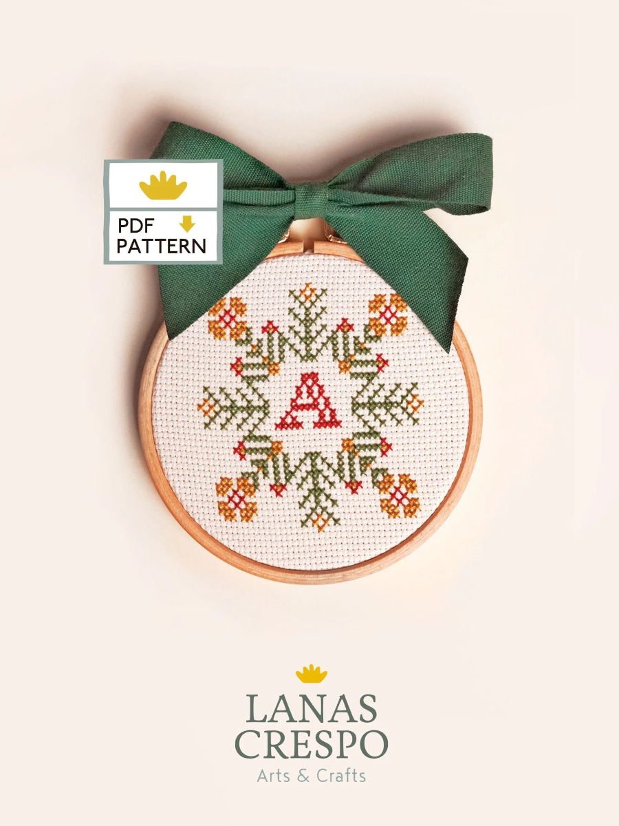 ABC Cross Stitch Monogram Pattern
