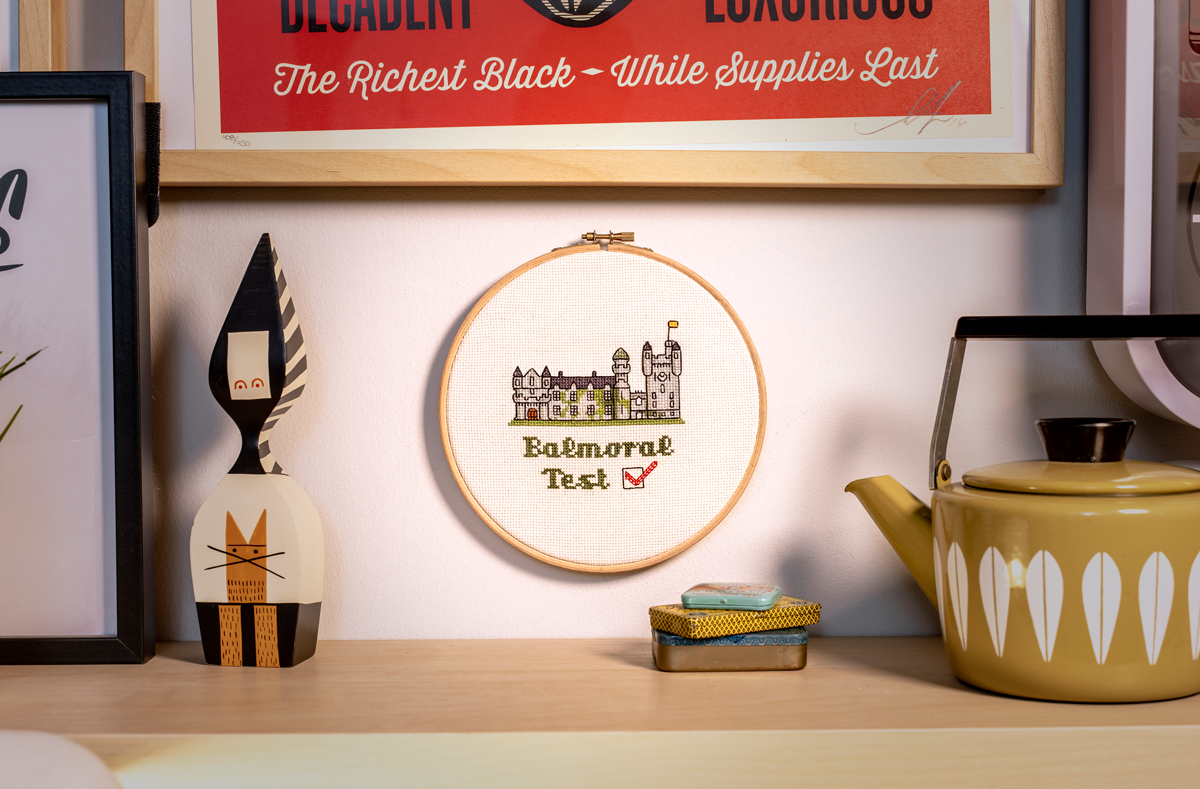 Balmoral Test - Balmoral Castle Cross Stitch Pattern - PDF Download