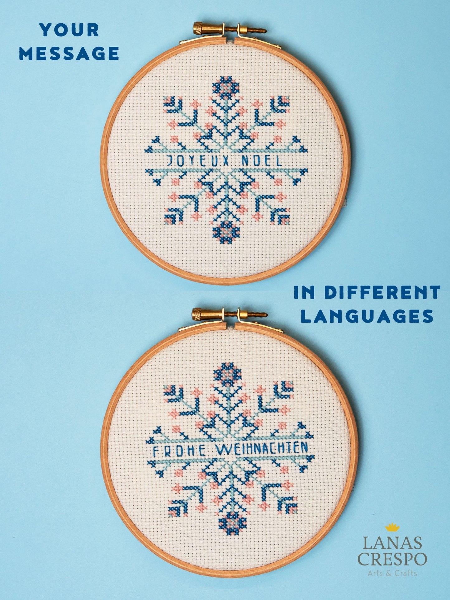 Christmas Snowflake Pattern, Holiday Ornament - PDF Instant Download