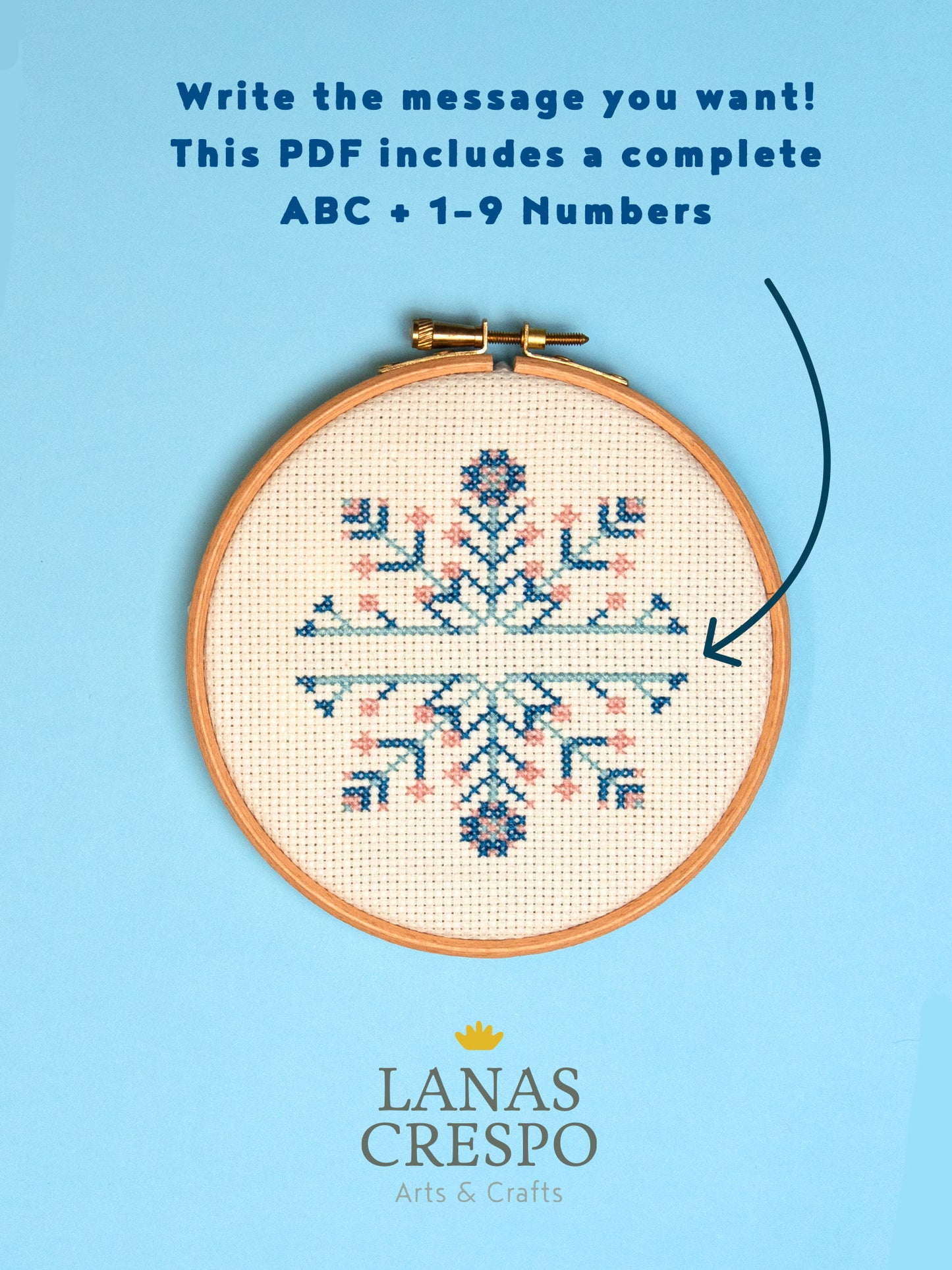 Christmas Snowflake Pattern, Holiday Ornament - PDF Instant Download